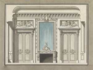 Sección de un salón de Louis Gustave Taraval